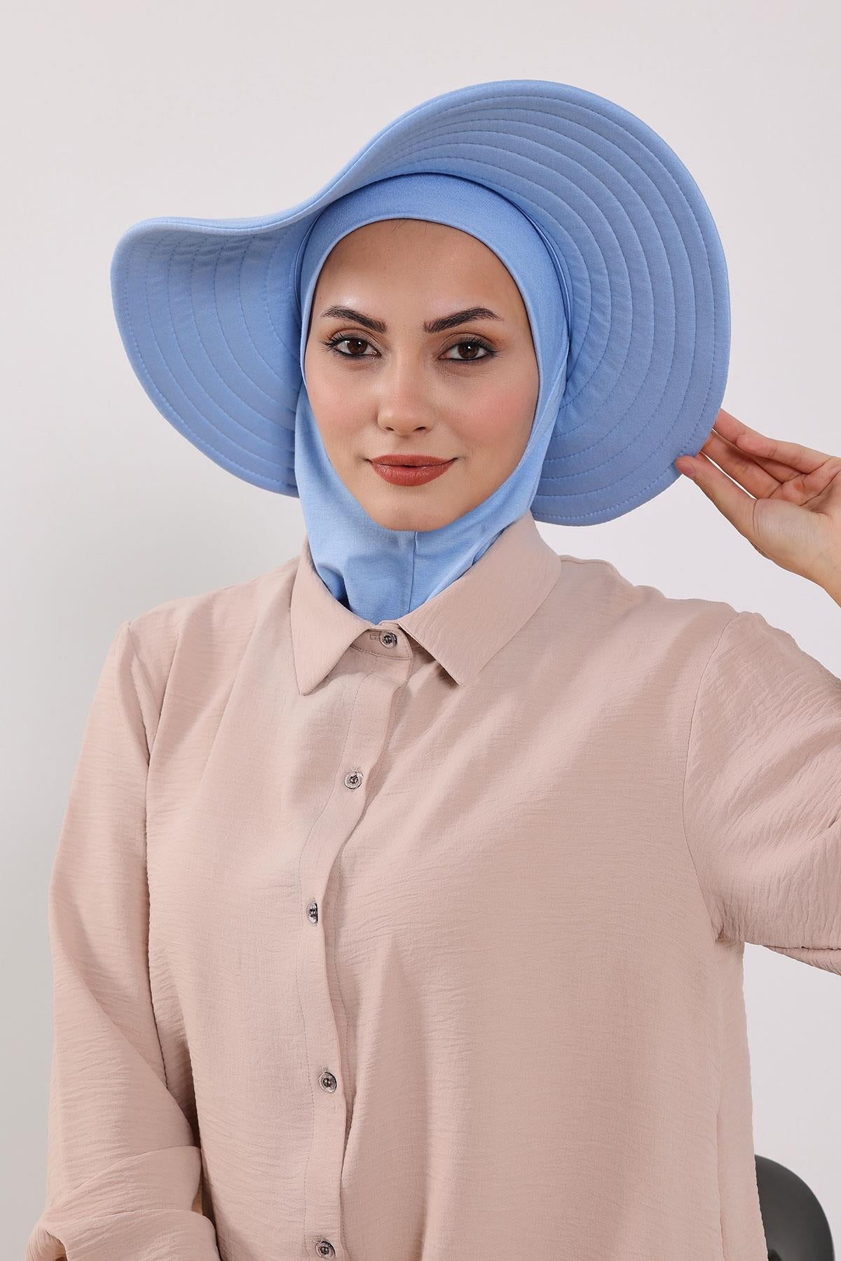 Çıkarılabilir Arkası Fiyonklu Şapkalı Ninja Bone Türban,S-5