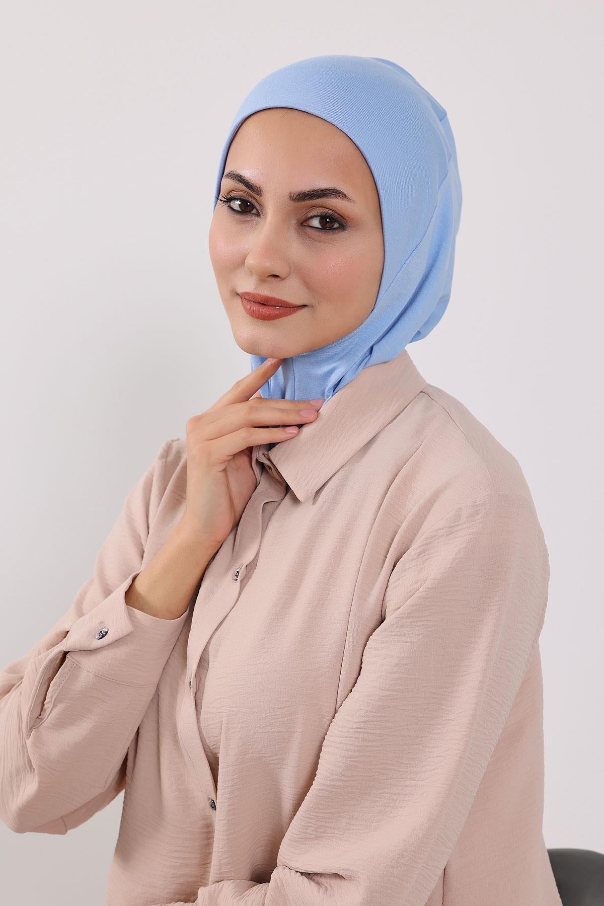 Çıkarılabilir Arkası Fiyonklu Şapkalı Ninja Bone Türban,S-5