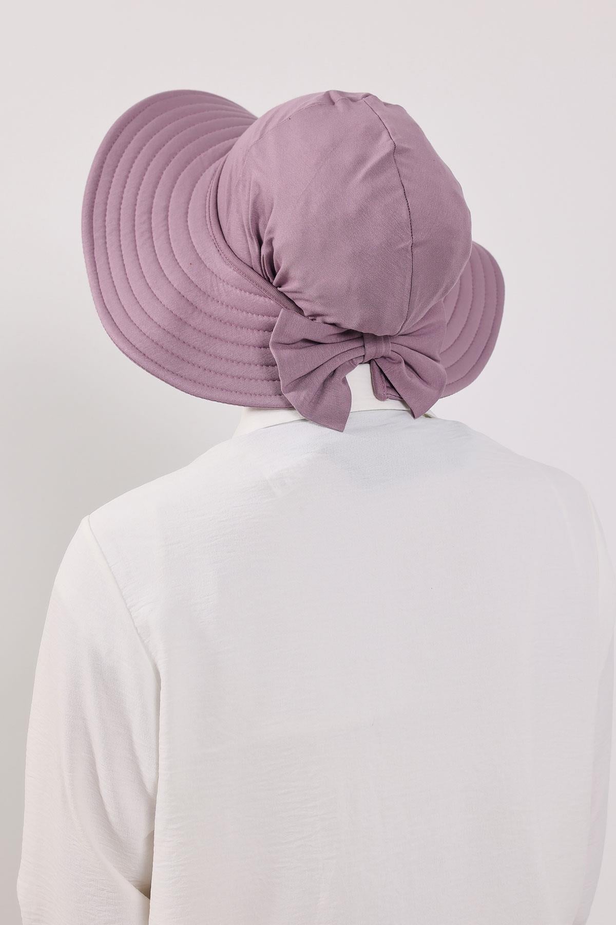 Çıkarılabilir Arkası Fiyonklu Şapkalı Ninja Bone Türban,S-5