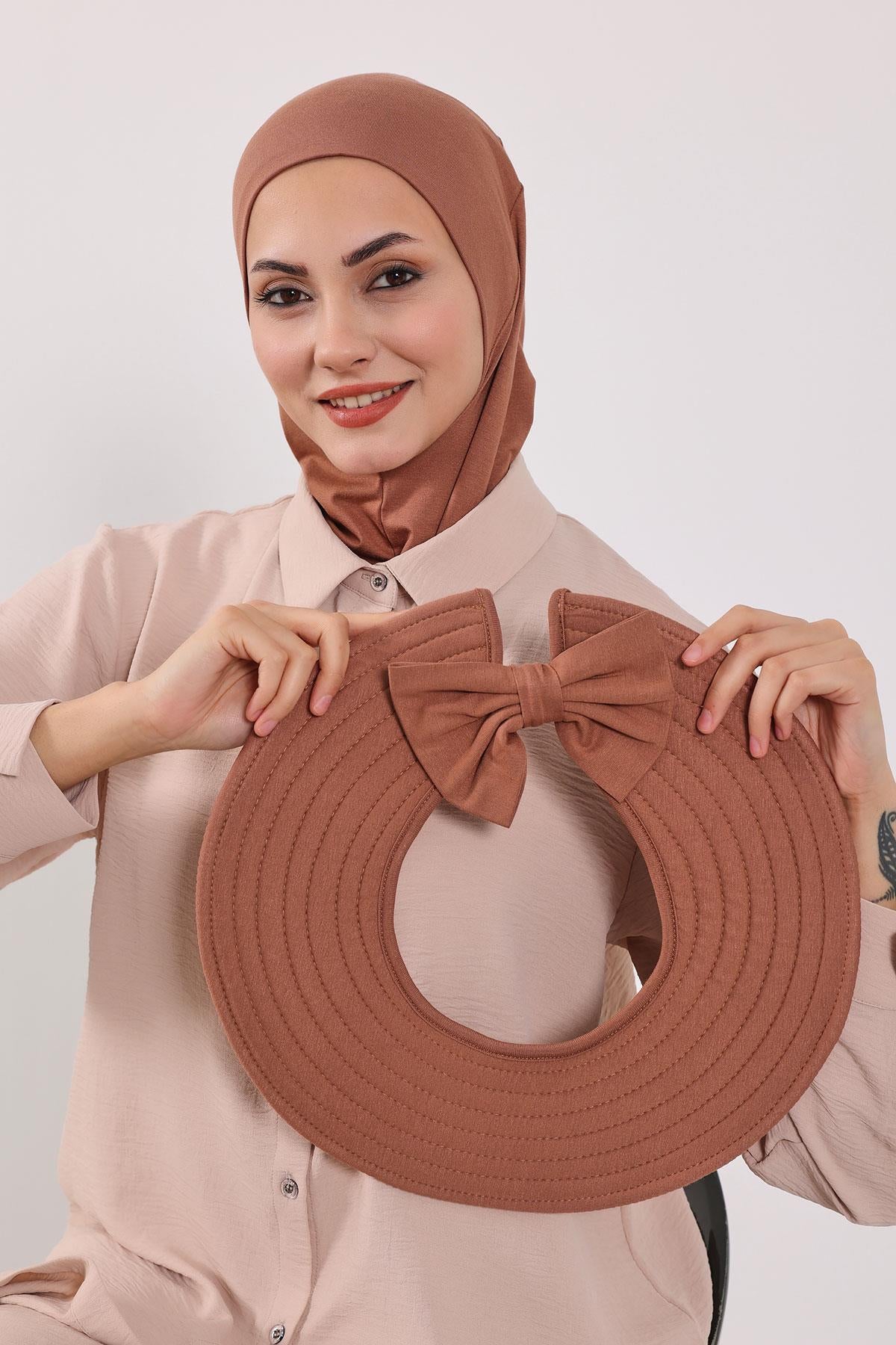 Çıkarılabilir Arkası Fiyonklu Şapkalı Ninja Bone Türban,S-5