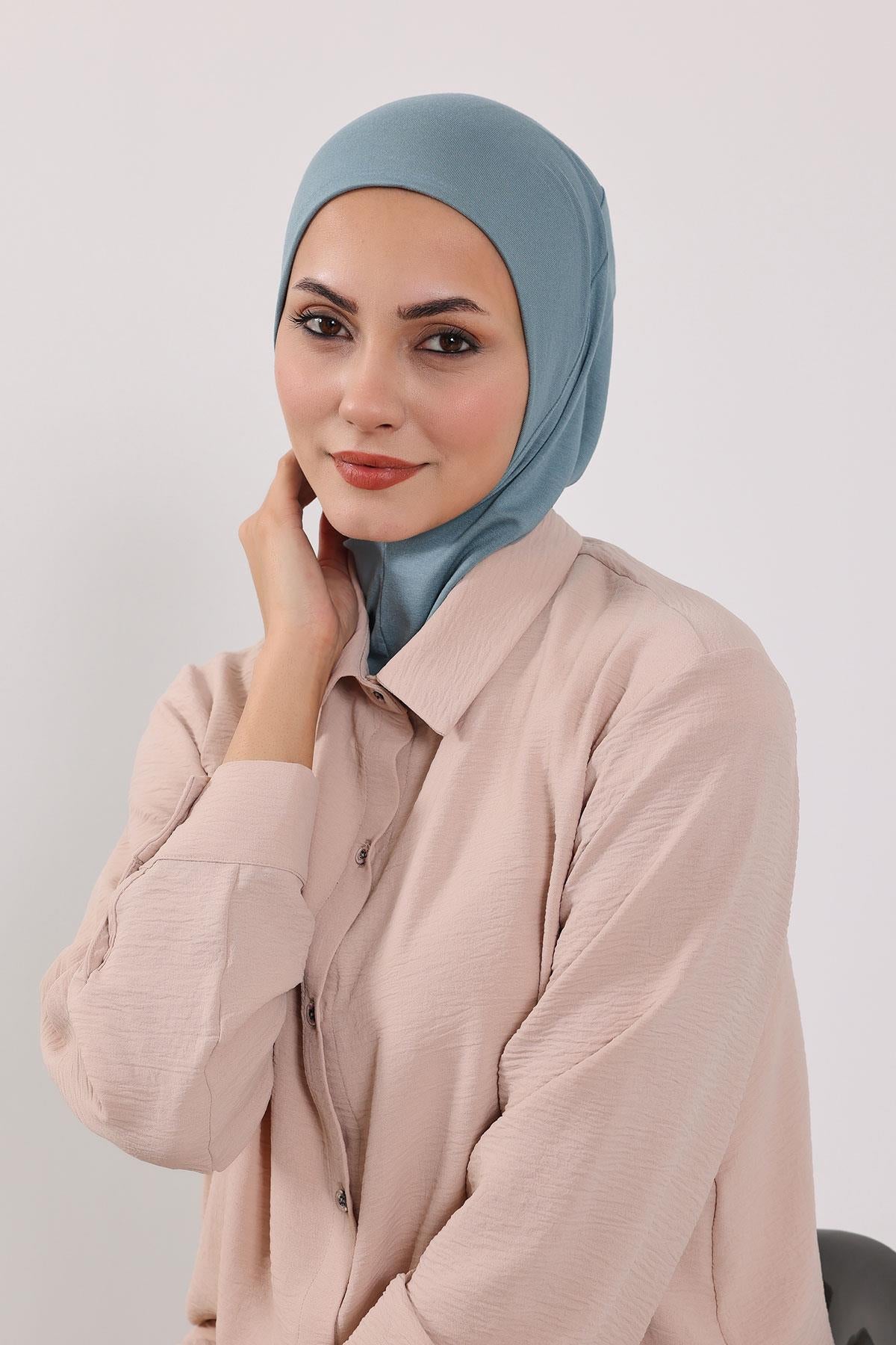 Çıkarılabilir Arkası Fiyonklu Şapkalı Ninja Bone Türban,S-5