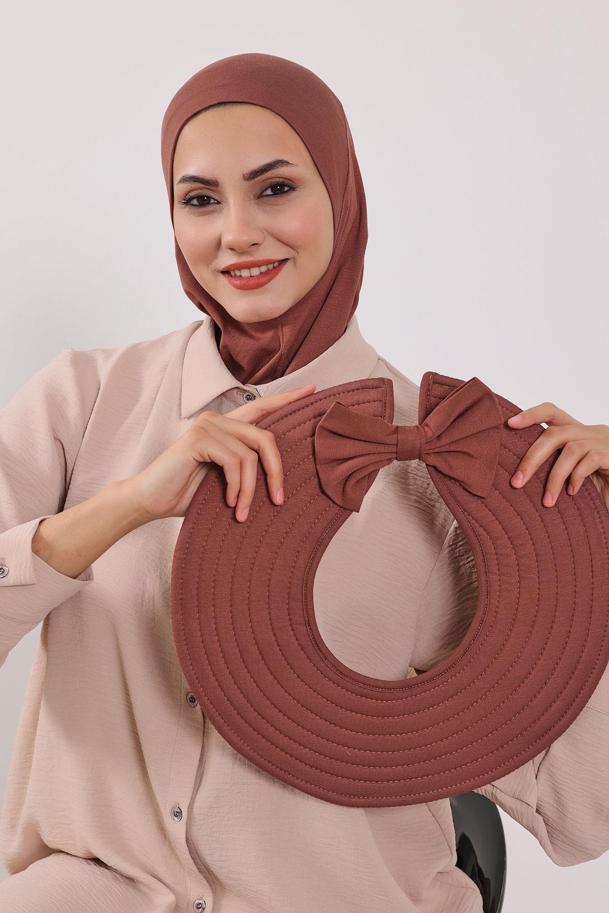 Çıkarılabilir Arkası Fiyonklu Şapkalı Ninja Bone Türban,S-5