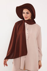 Çıkarılabilir Arkası Fiyonklu Şapkalı Pratik Şal Türban,SS-2A