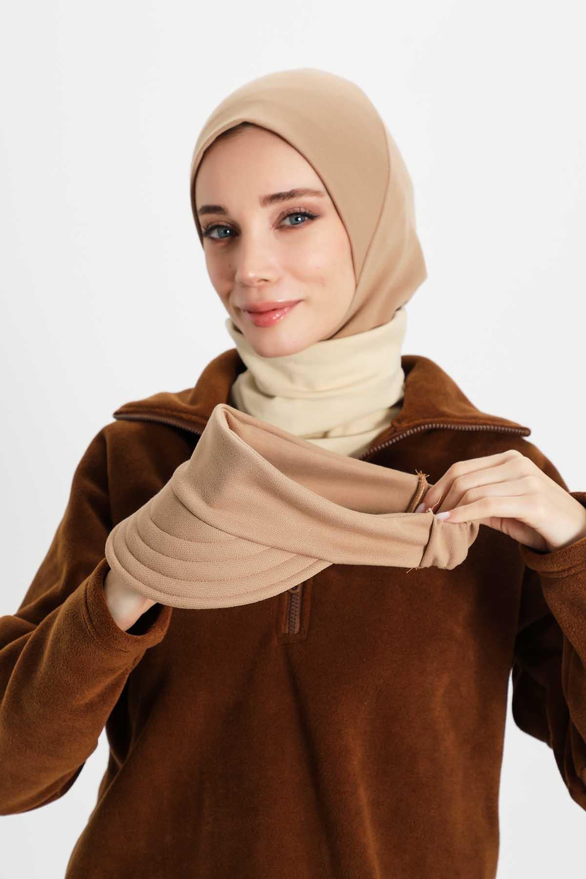 Çıkarılabilir Siperlikli Kışlık Türban,B-82IV