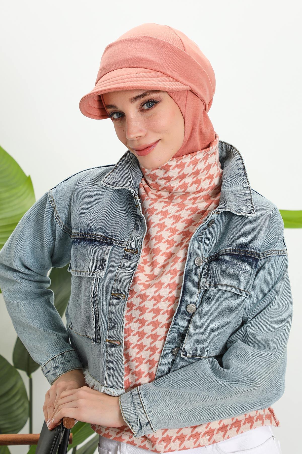 Çıkarılabilir Siperlikli Kışlık Türban,B-82RB