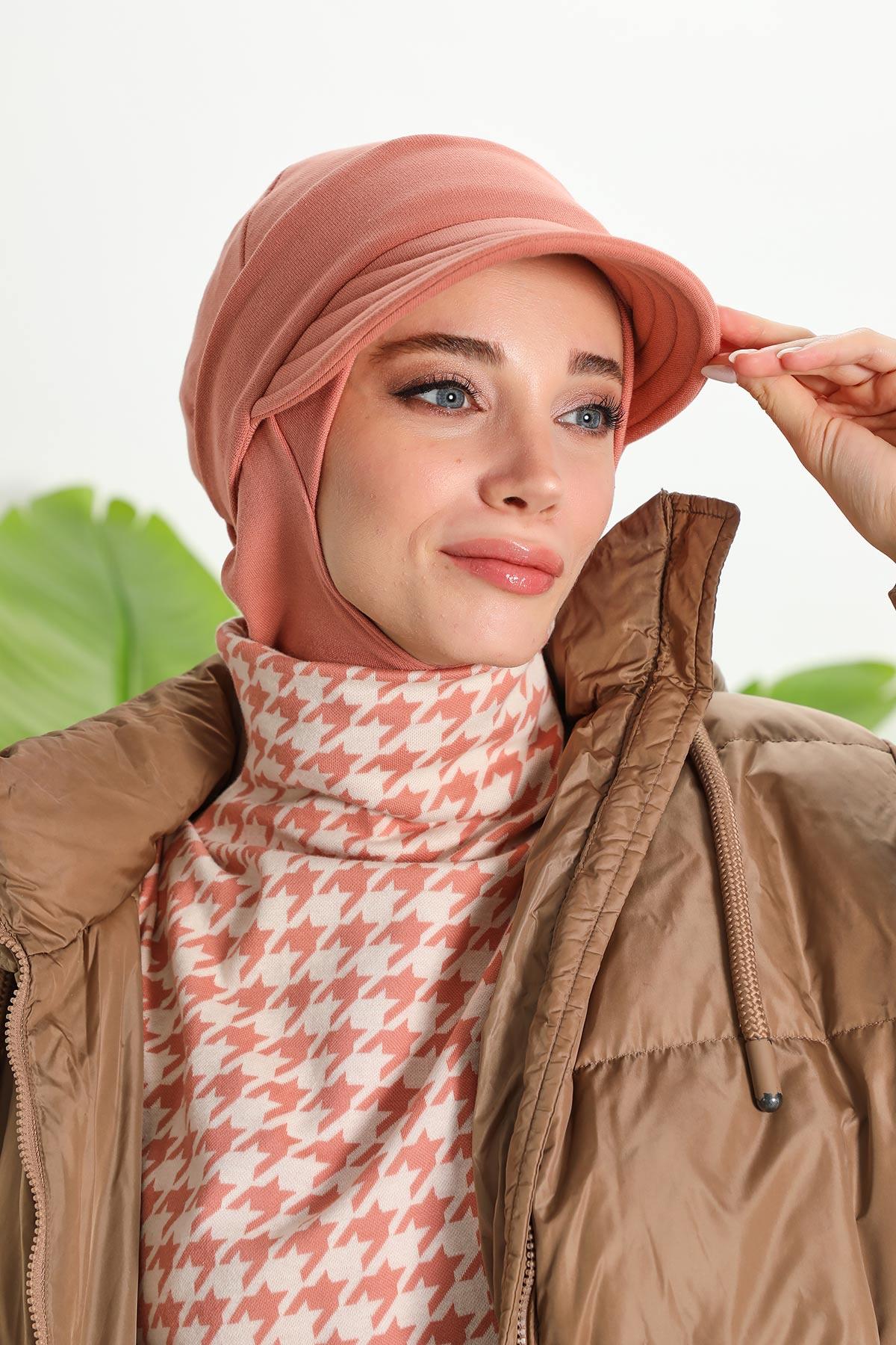 Çıkarılabilir Siperlikli Kışlık Türban,B-82RB