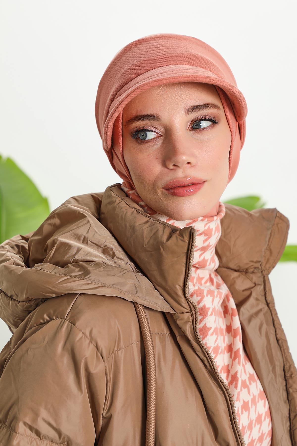 Çıkarılabilir Siperlikli Kışlık Türban,B-82RB