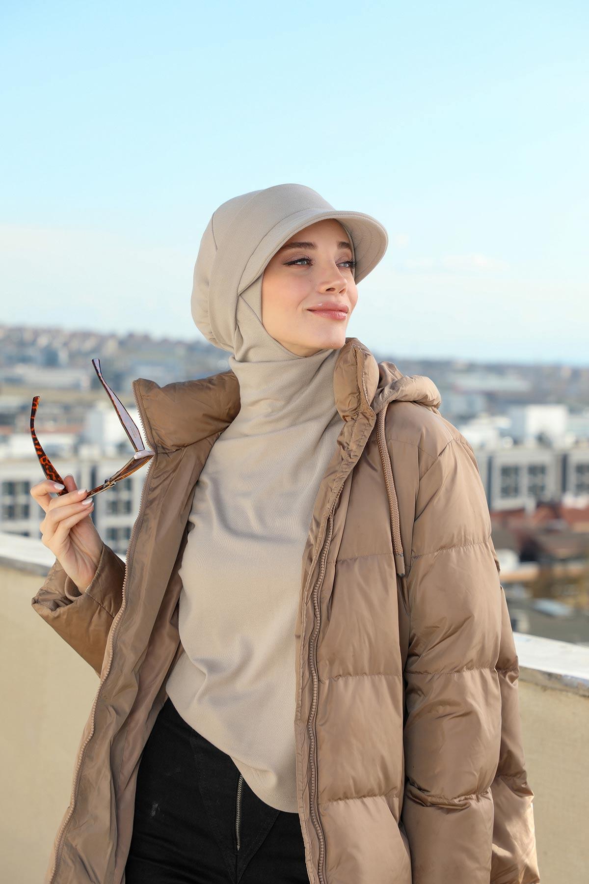 Çıkarılabilir Siperlikli Kışlık Türban,B-82RB