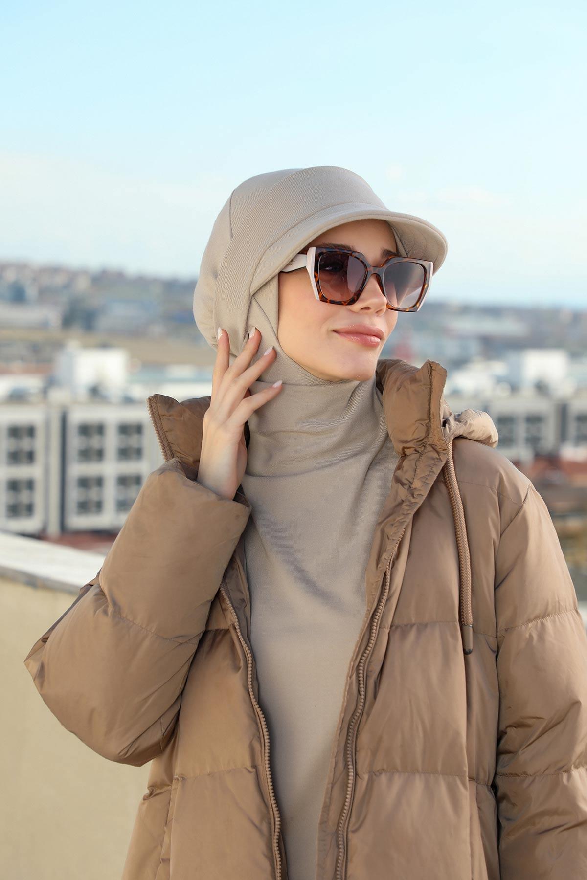 Çıkarılabilir Siperlikli Kışlık Türban,B-82RB