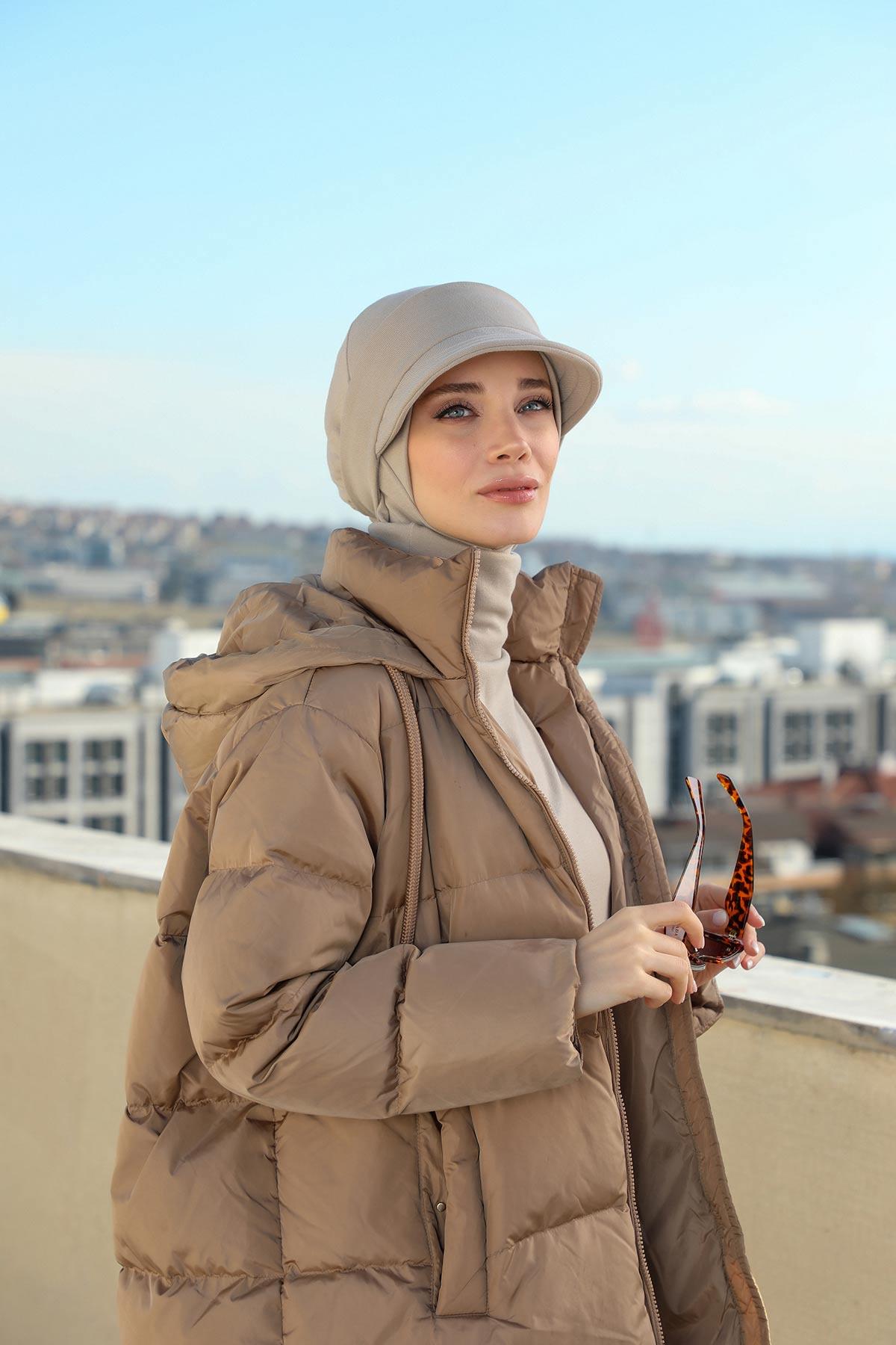 Çıkarılabilir Siperlikli Kışlık Türban,B-82RB