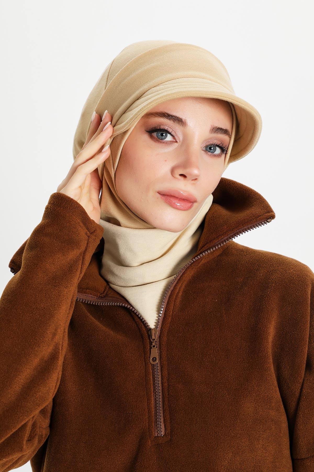 Çıkarılabilir Siperlikli Kışlık Türban,B-82RB