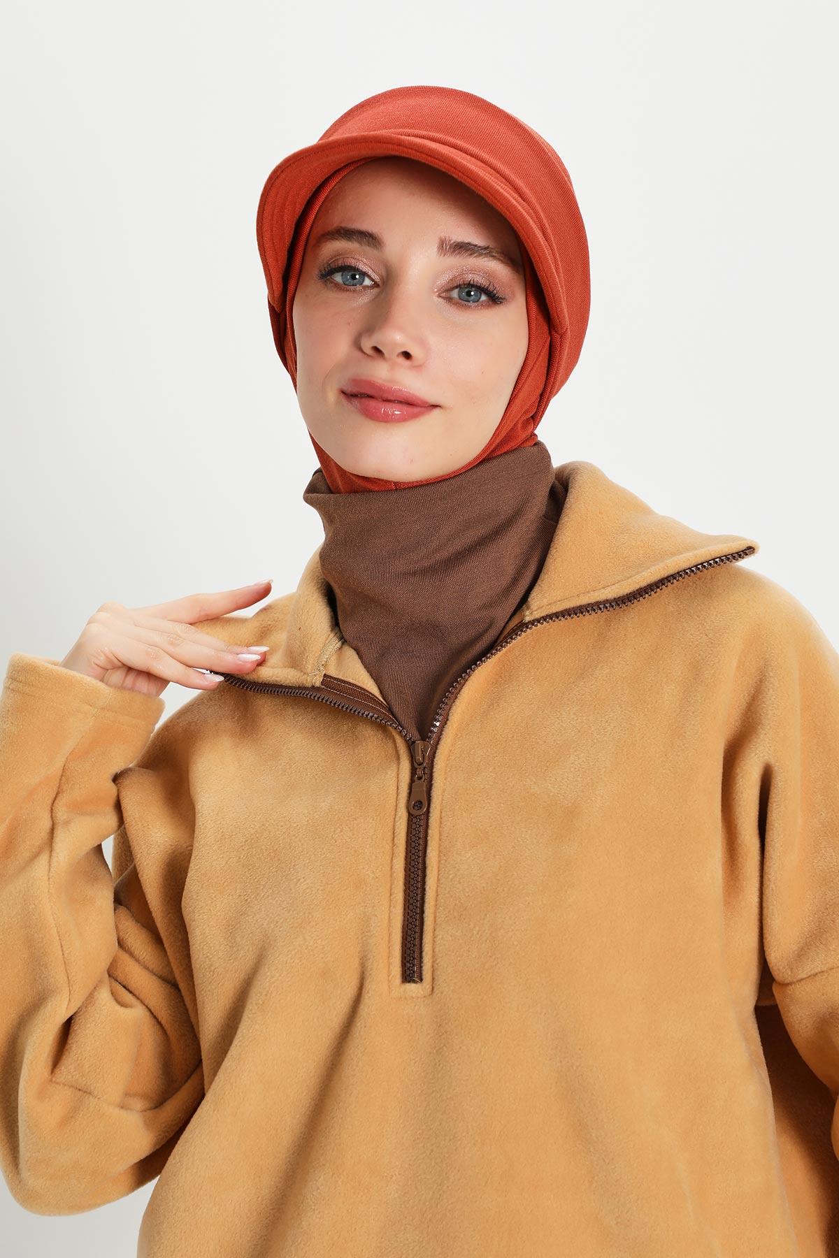Çıkarılabilir Siperlikli Kışlık Türban,B-82RB