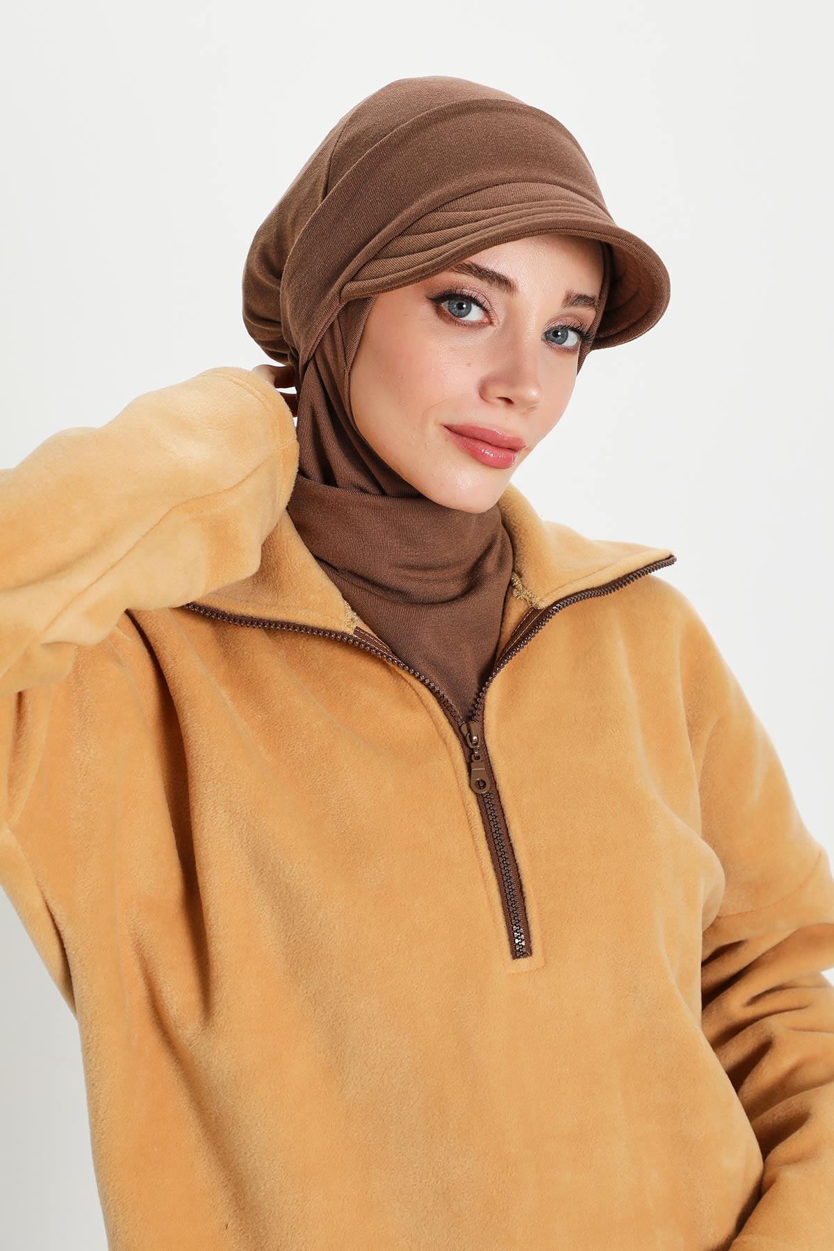 Çıkarılabilir Siperlikli Kışlık Türban,B-82RB