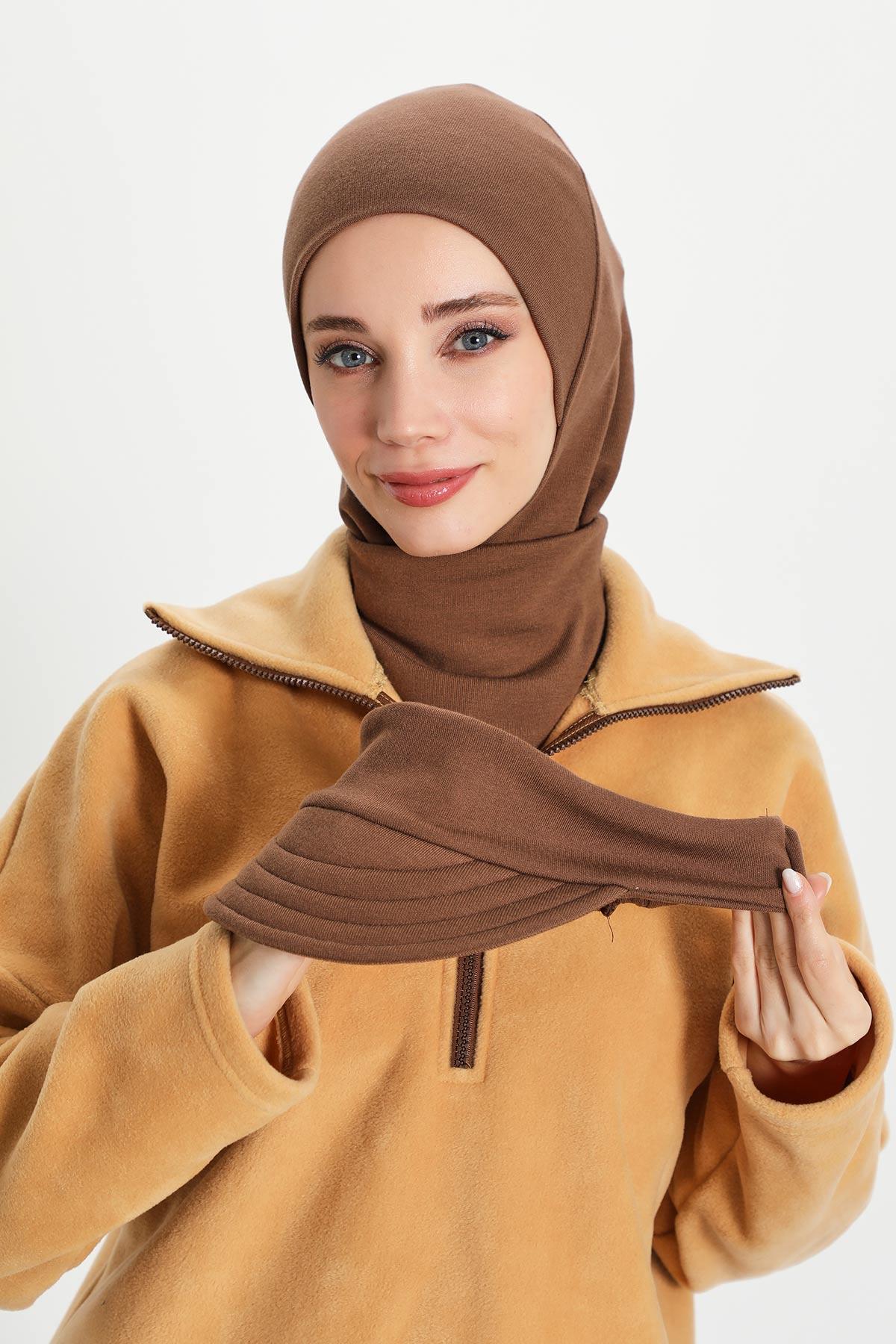 Çıkarılabilir Siperlikli Kışlık Türban,B-82RB