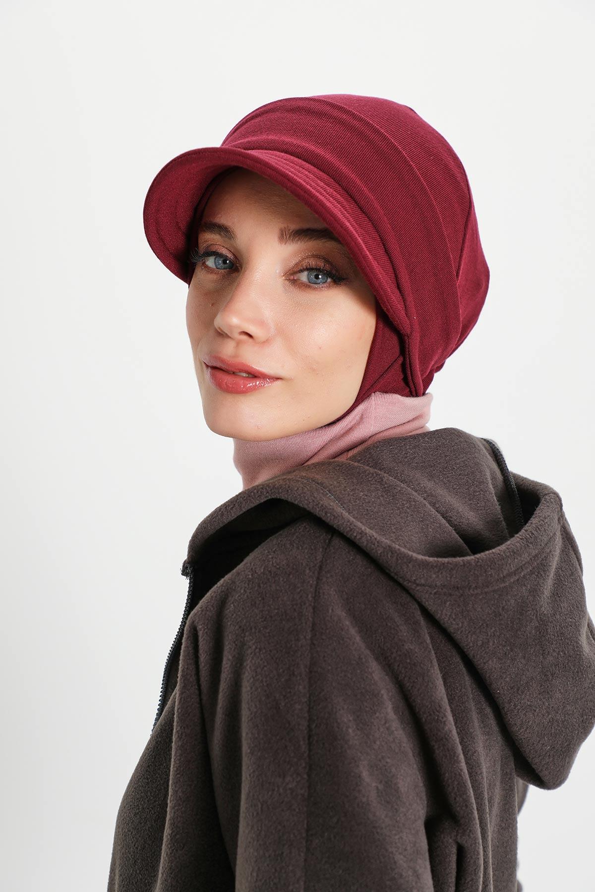 Çıkarılabilir Siperlikli Kışlık Türban,B-82RB