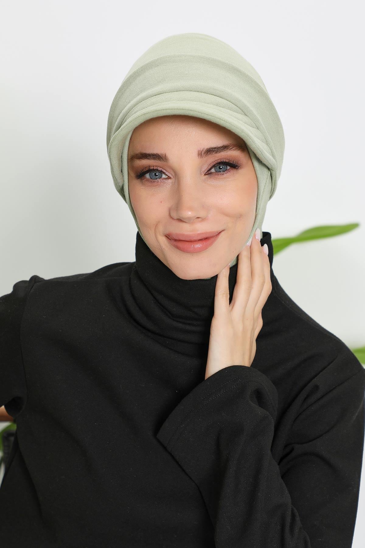 Çıkarılabilir Siperlikli Kışlık Türban,B-82RB
