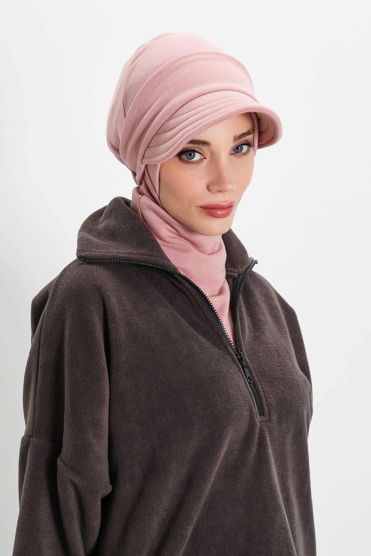 Çıkarılabilir Siperlikli Kışlık Türban,B-82RB
