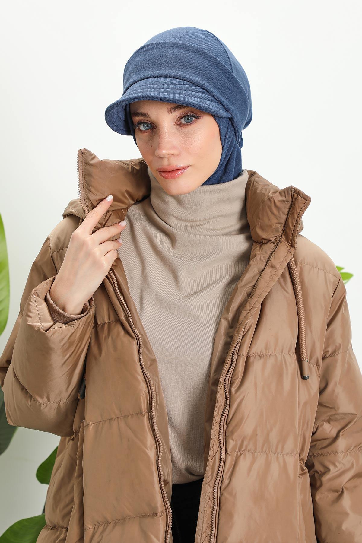 Çıkarılabilir Siperlikli Kışlık Türban,B-82RB