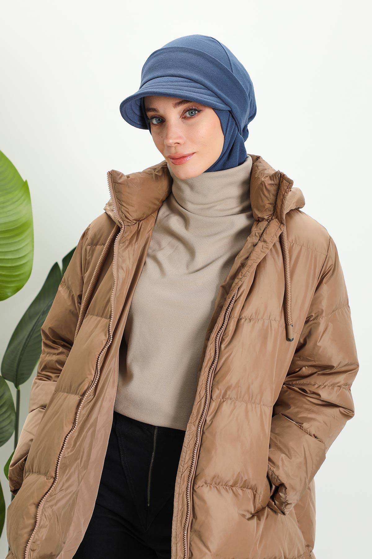 Çıkarılabilir Siperlikli Kışlık Türban,B-82RB