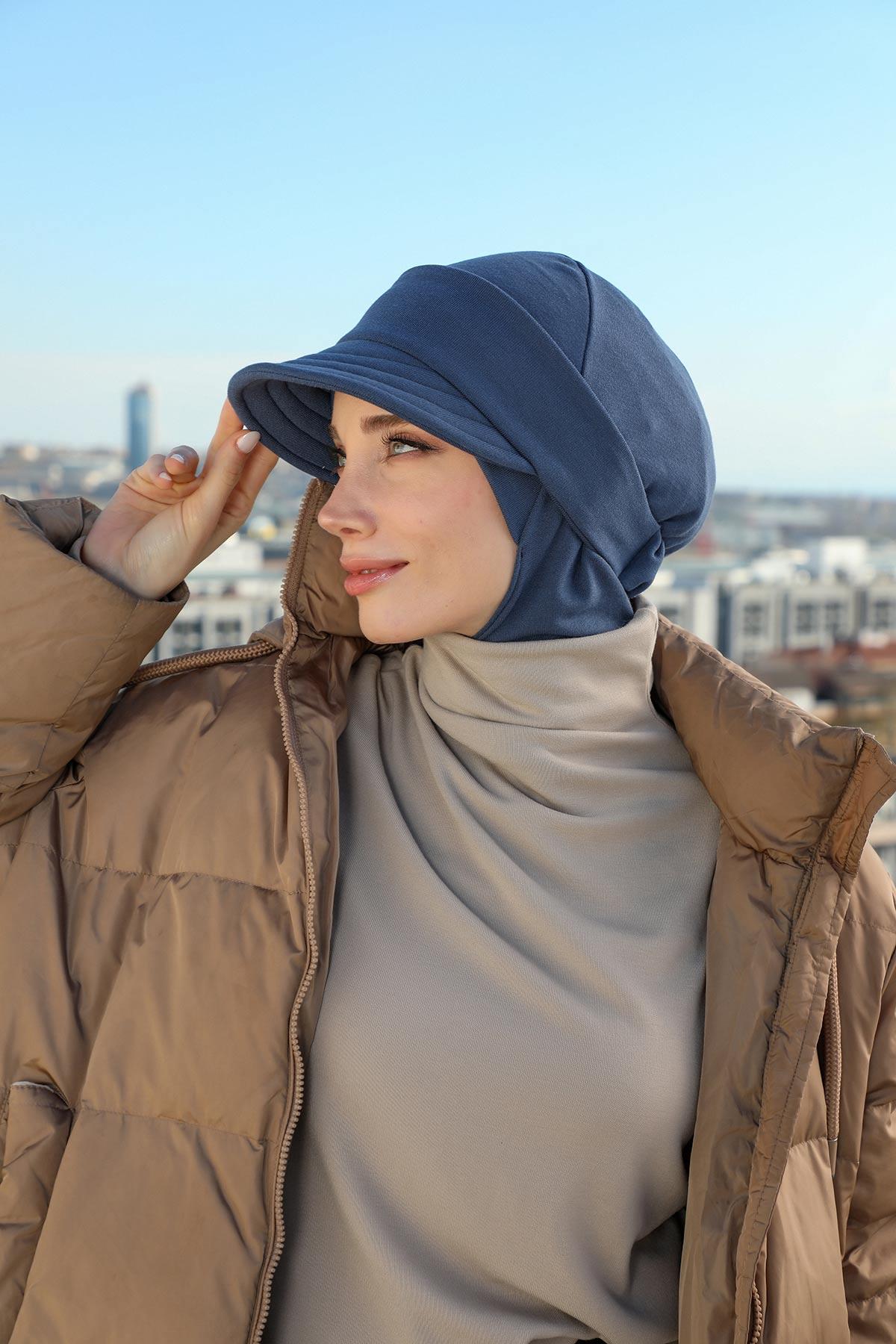 Çıkarılabilir Siperlikli Kışlık Türban,B-82RB