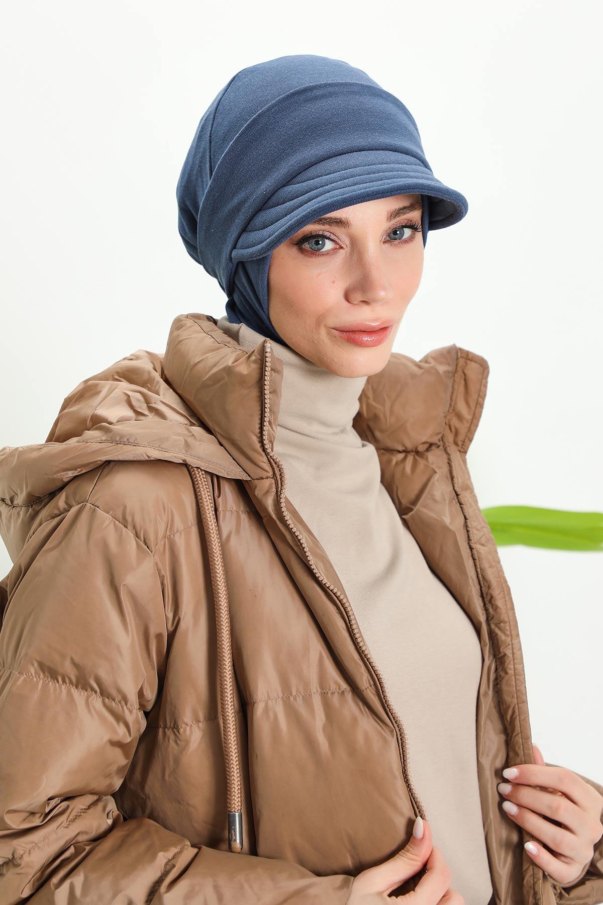 Çıkarılabilir Siperlikli Kışlık Türban,B-82RB