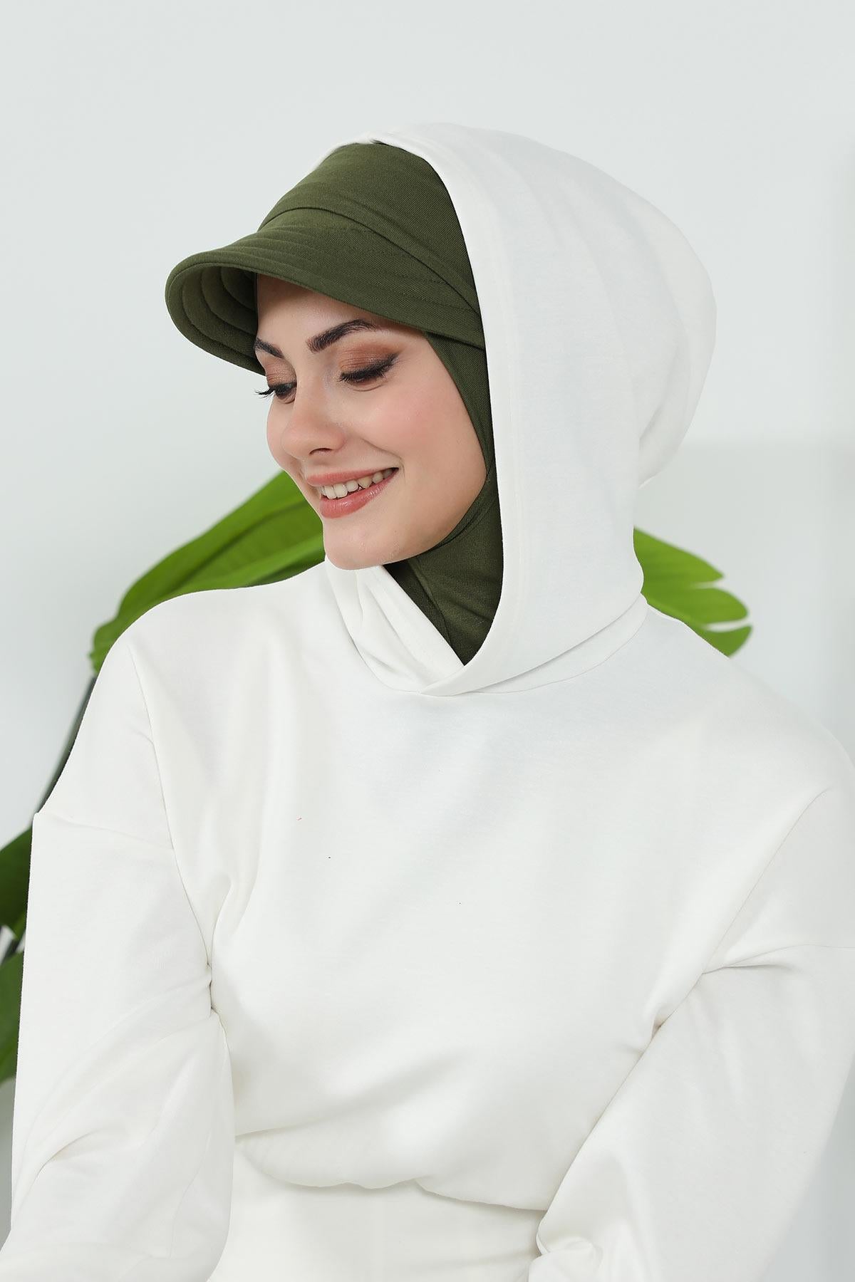 Çıkarılabilir Siperlikli Tesettür Bone,B-82