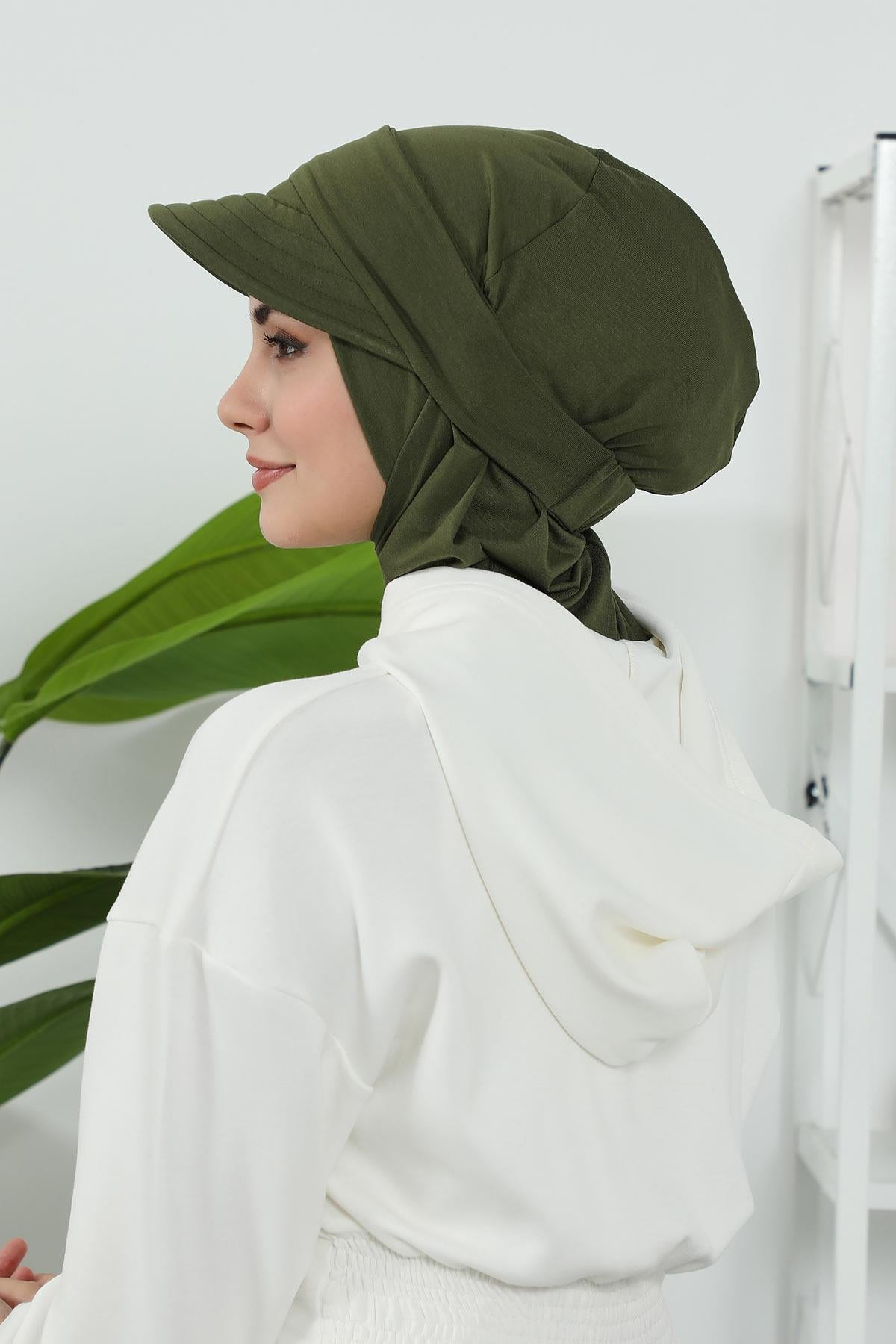 Çıkarılabilir Siperlikli Tesettür Bone,B-82