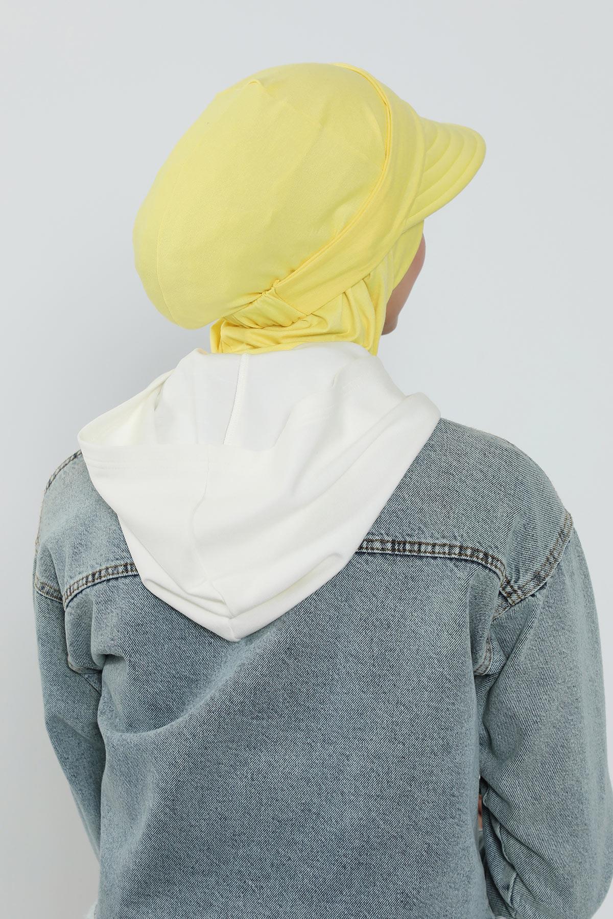 Çıkarılabilir Siperlikli Tesettür Bone,B-82