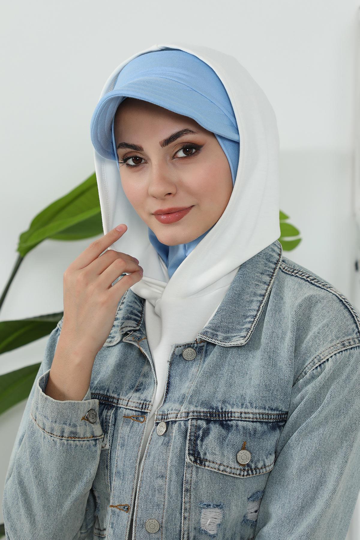 Çıkarılabilir Siperlikli Tesettür Bone,B-82