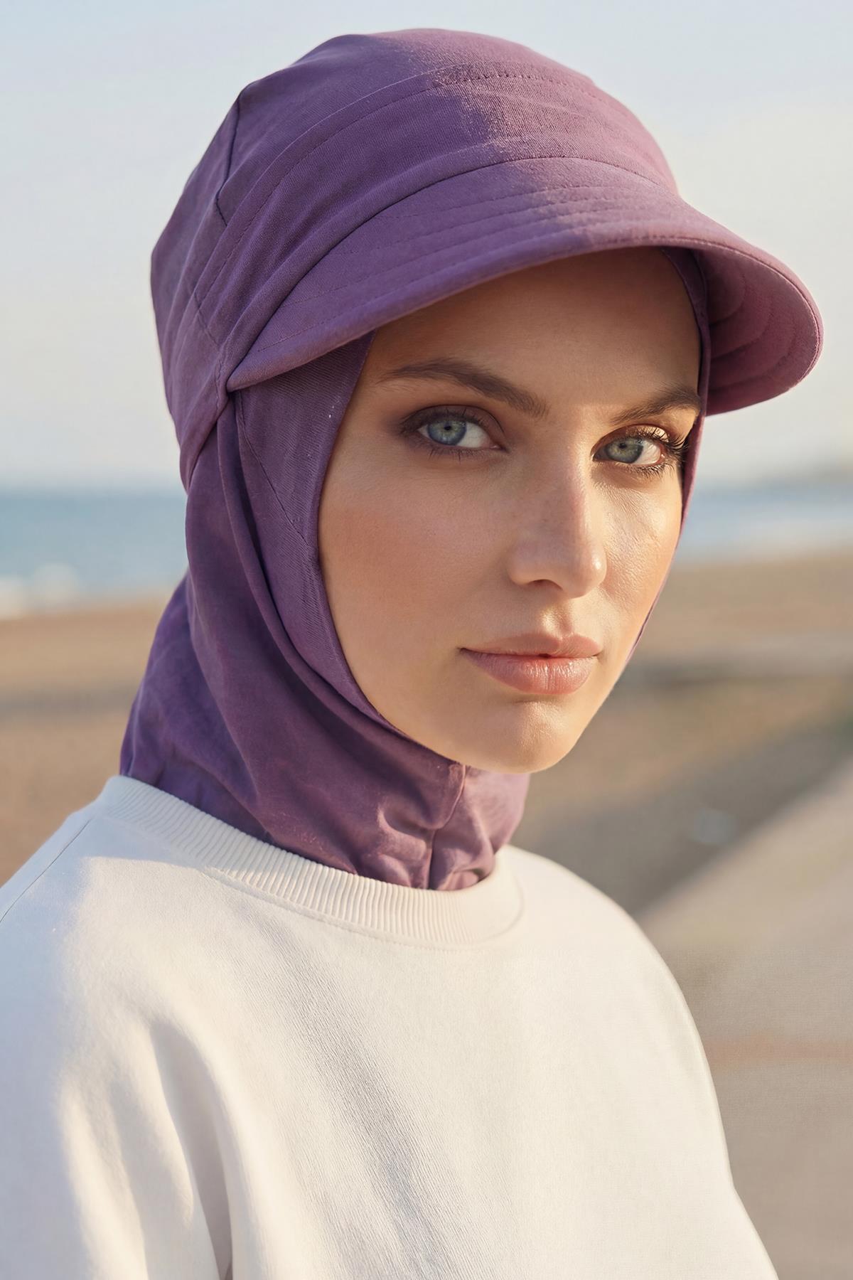 Çıkarılabilir Siperlikli Tesettür Bone,B-82