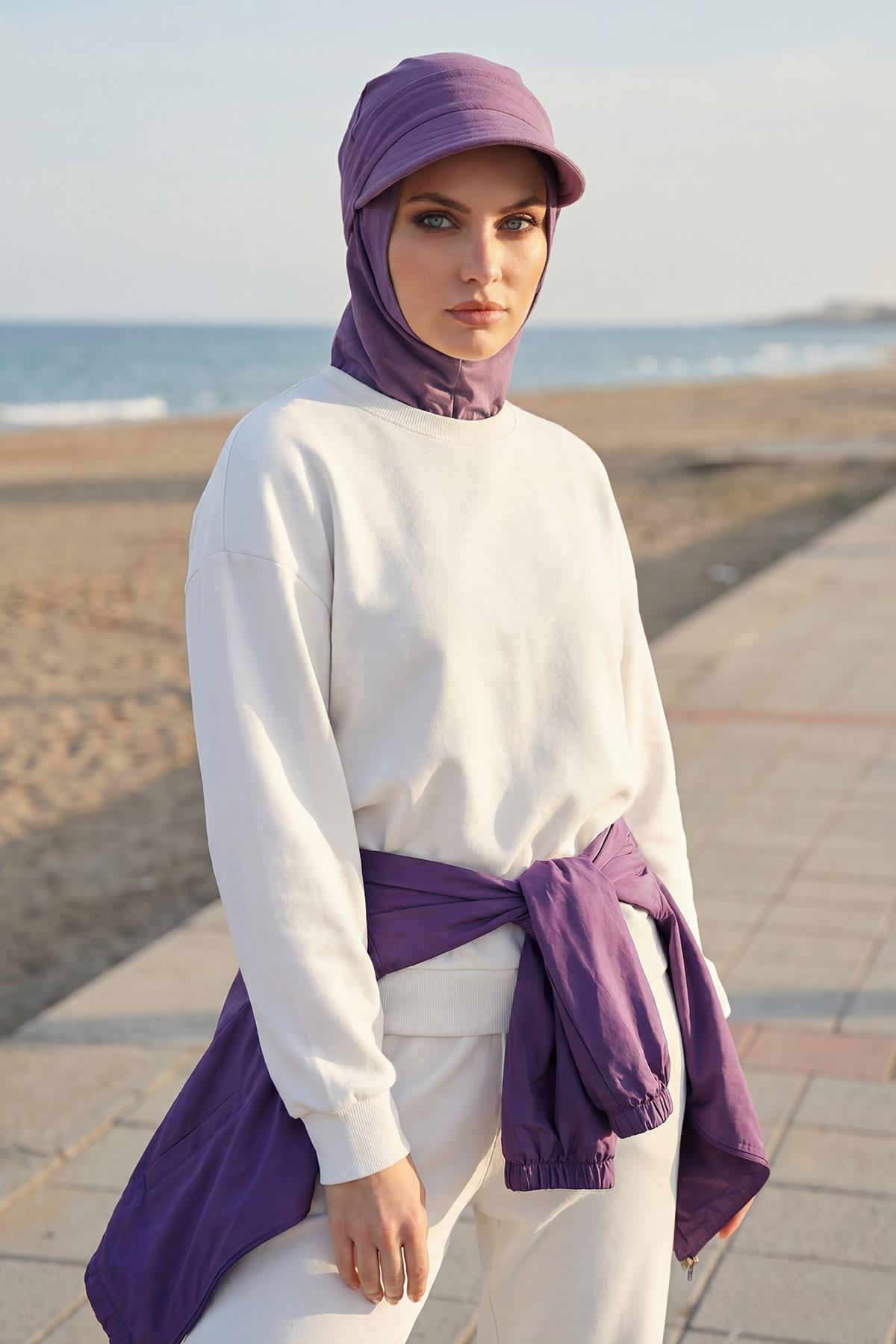 Çıkarılabilir Siperlikli Tesettür Bone,B-82