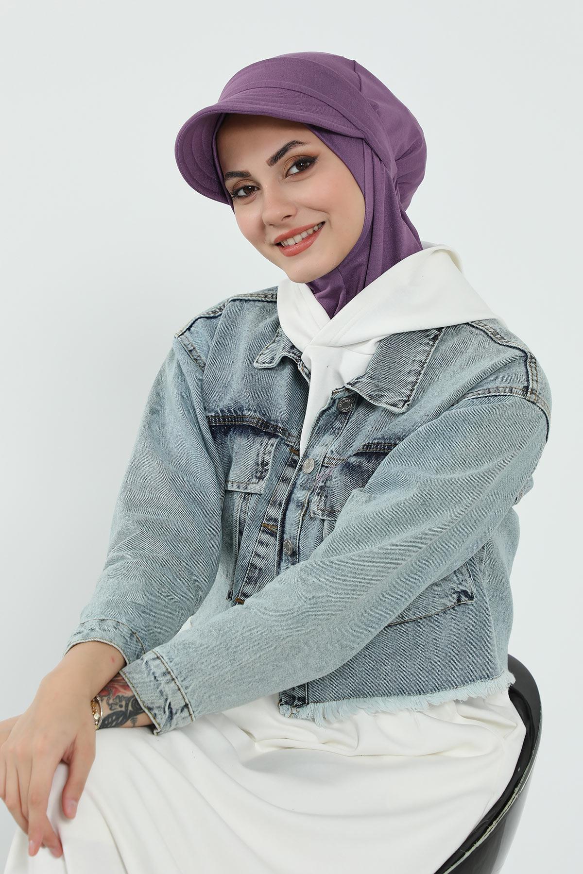 Çıkarılabilir Siperlikli Tesettür Bone,B-82