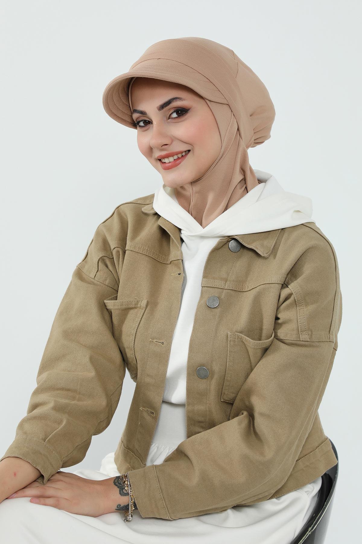 Çıkarılabilir Siperlikli Tesettür Bone,B-82