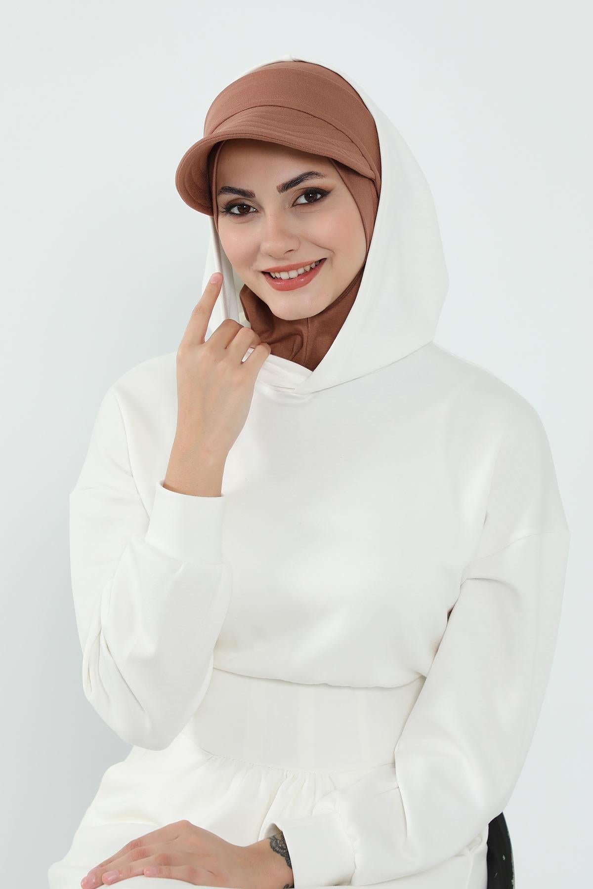 Çıkarılabilir Siperlikli Tesettür Bone,B-82