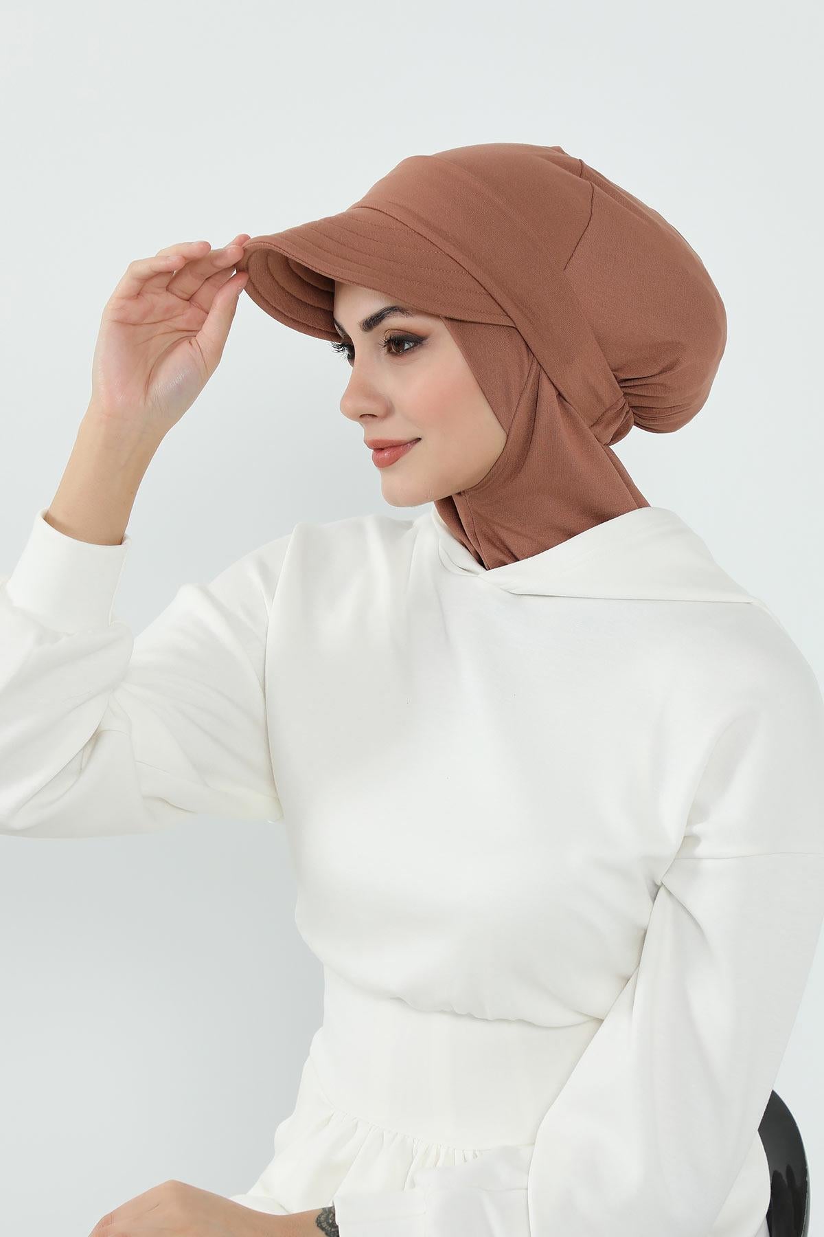 Çıkarılabilir Siperlikli Tesettür Bone,B-82