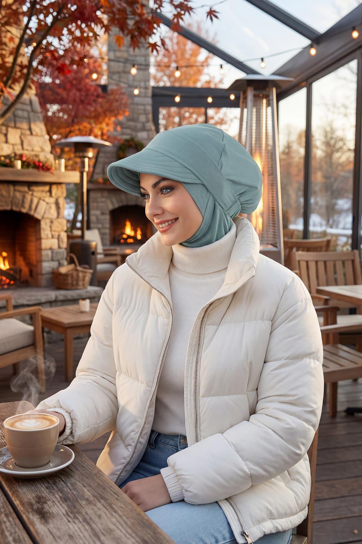 Çıkarılabilir Siperlikli Tesettür Bone,B-82