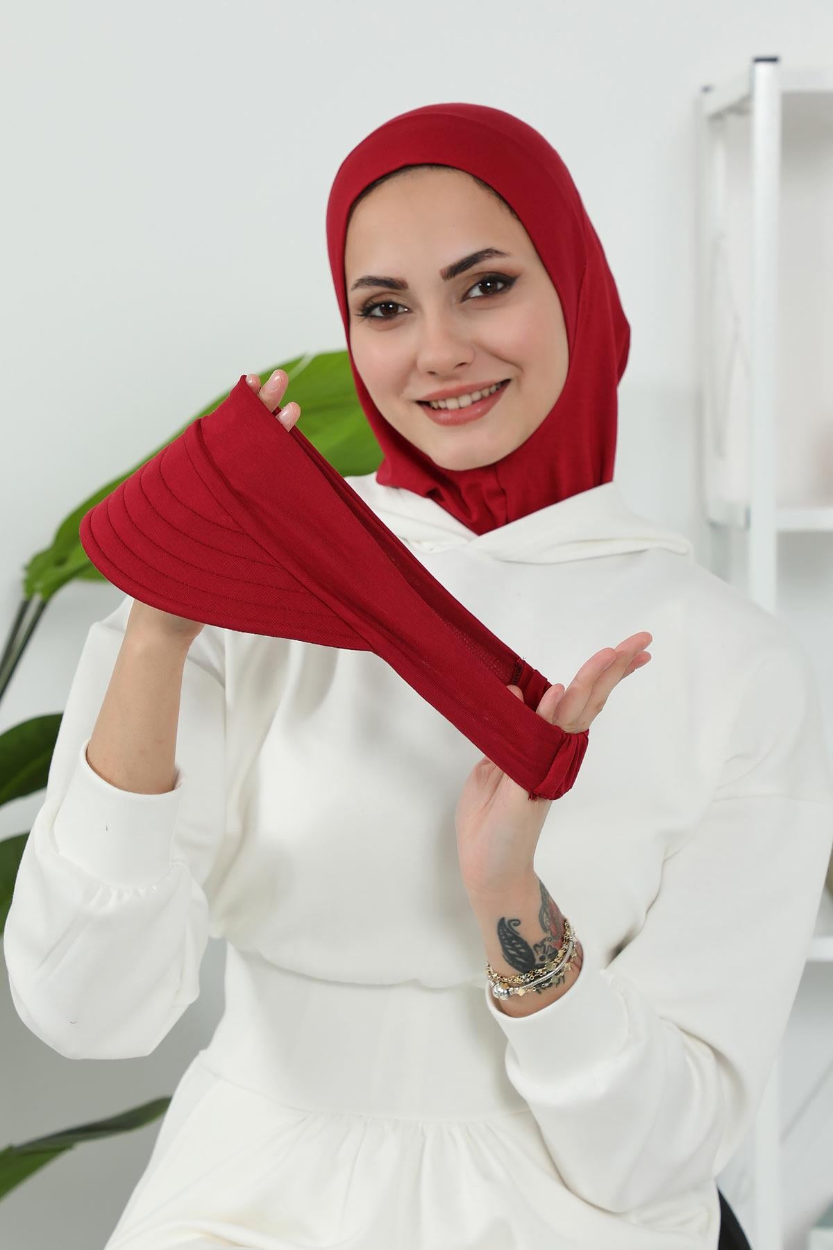 Çıkarılabilir Siperlikli Tesettür Bone,B-82