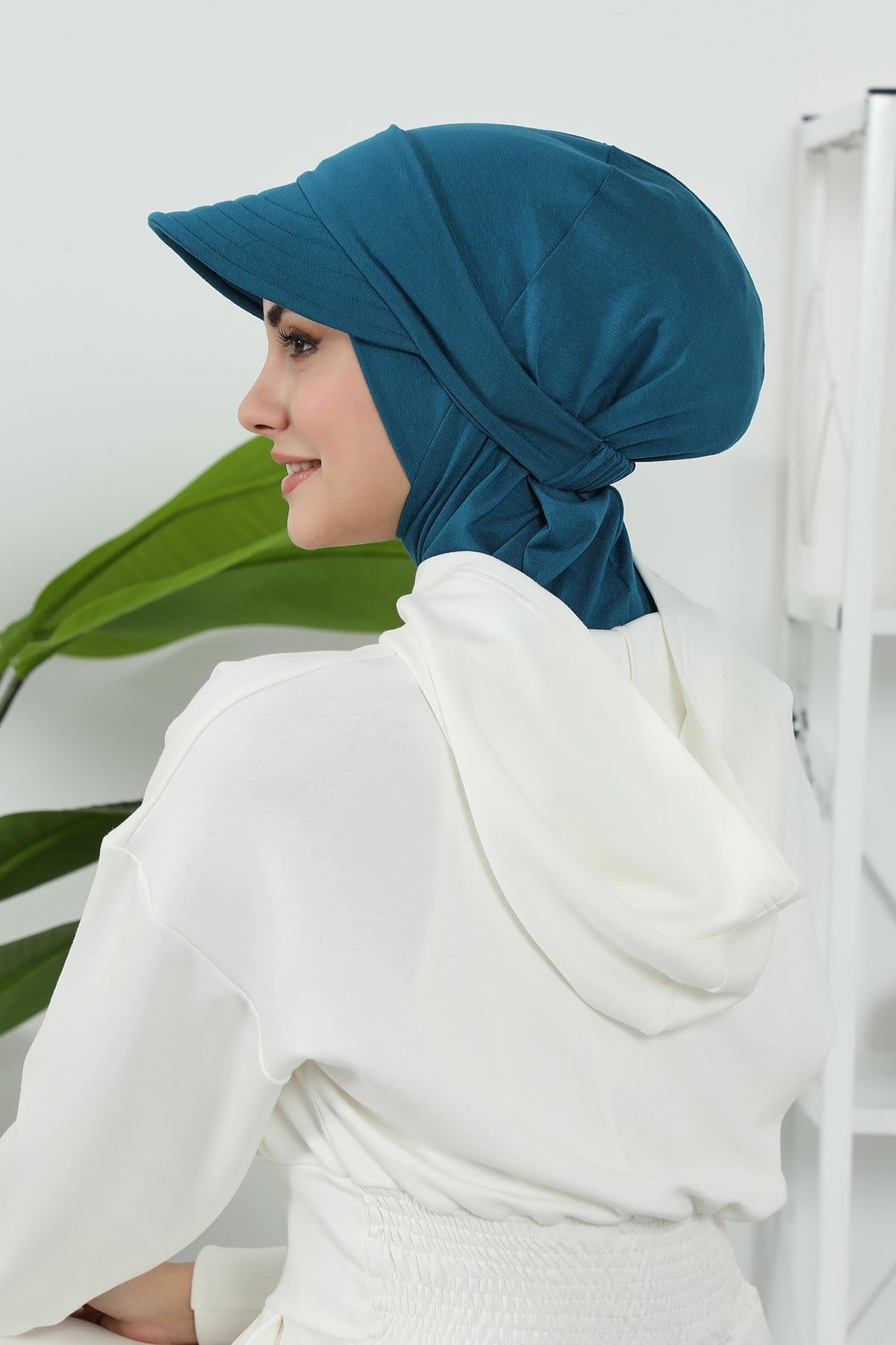 Çıkarılabilir Siperlikli Tesettür Bone,B-82