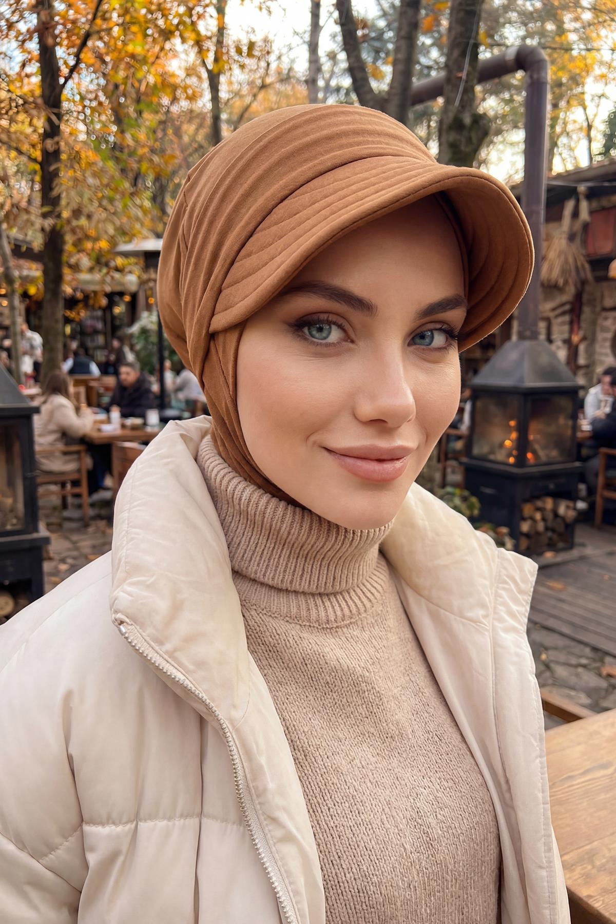 Çıkarılabilir Siperlikli Tesettür Bone,B-82