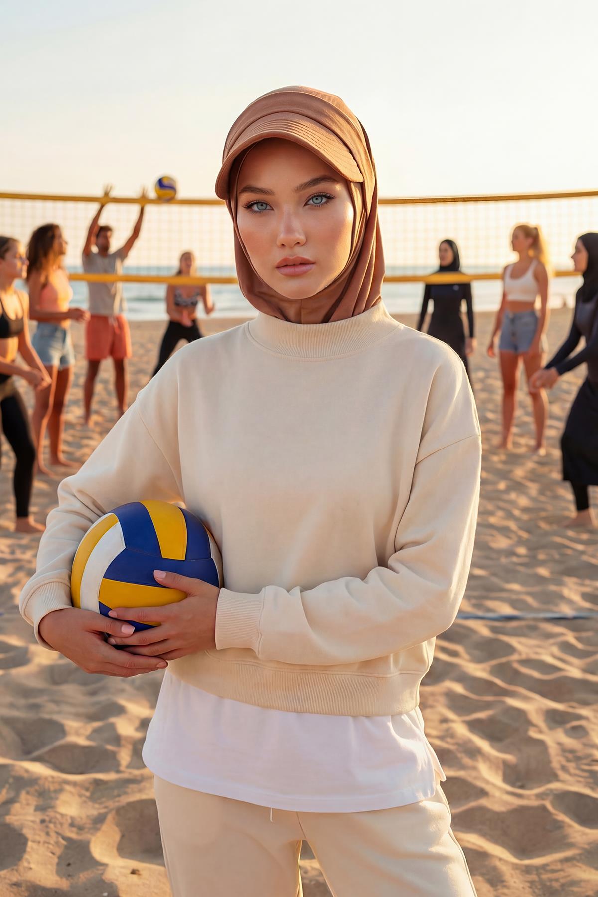 Çıkarılabilir Siperlikli Tesettür Bone,B-82