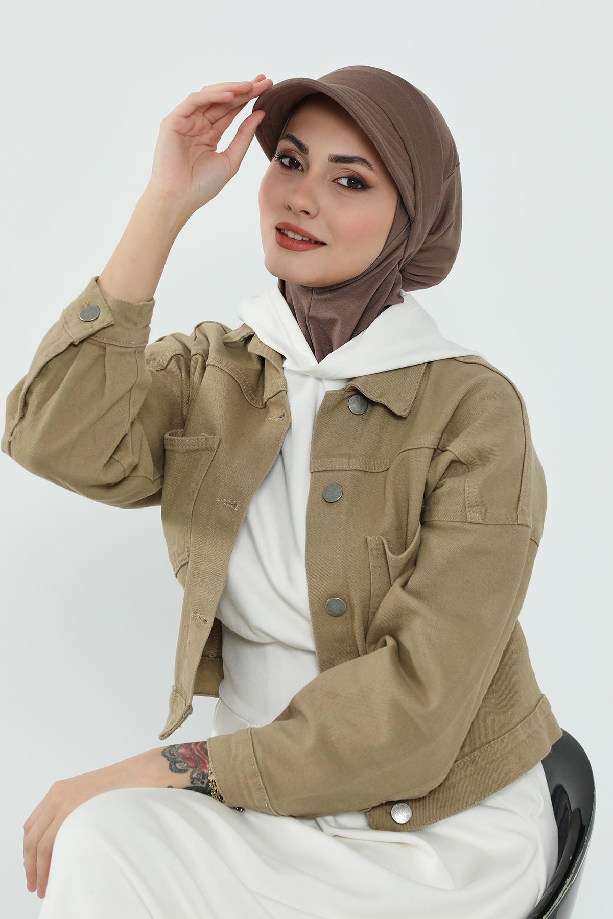 Çıkarılabilir Siperlikli Tesettür Bone,B-82