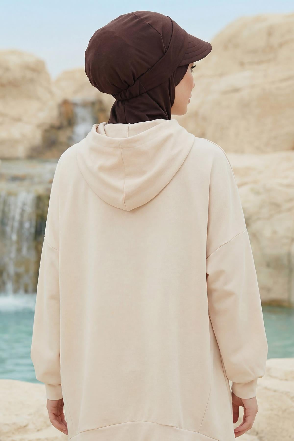 Çıkarılabilir Siperlikli Tesettür Bone,B-82