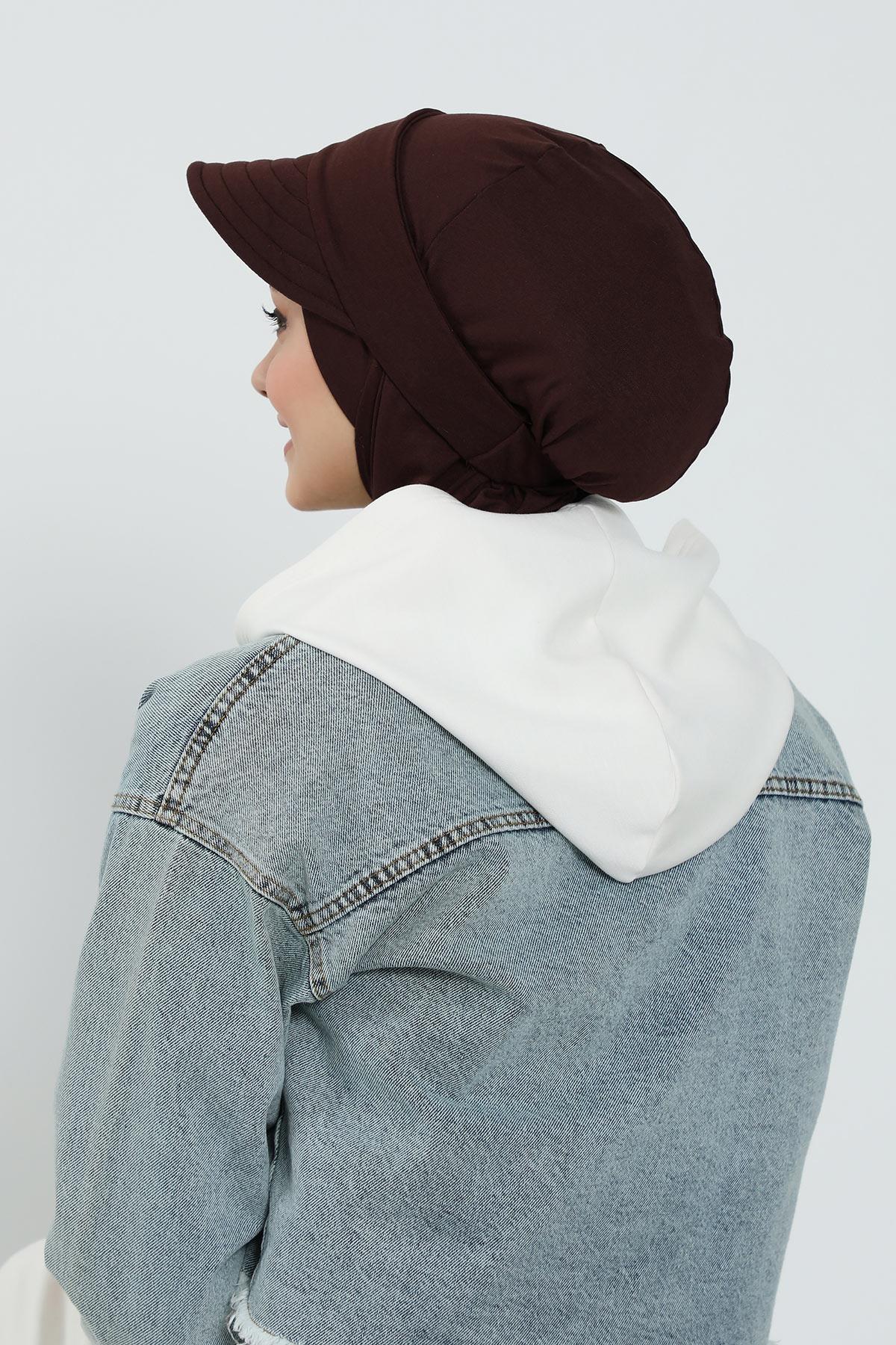 Çıkarılabilir Siperlikli Tesettür Bone,B-82