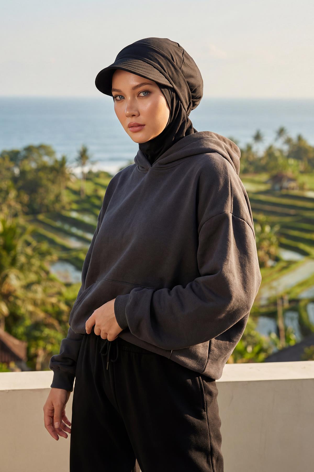 Çıkarılabilir Siperlikli Tesettür Bone,B-82