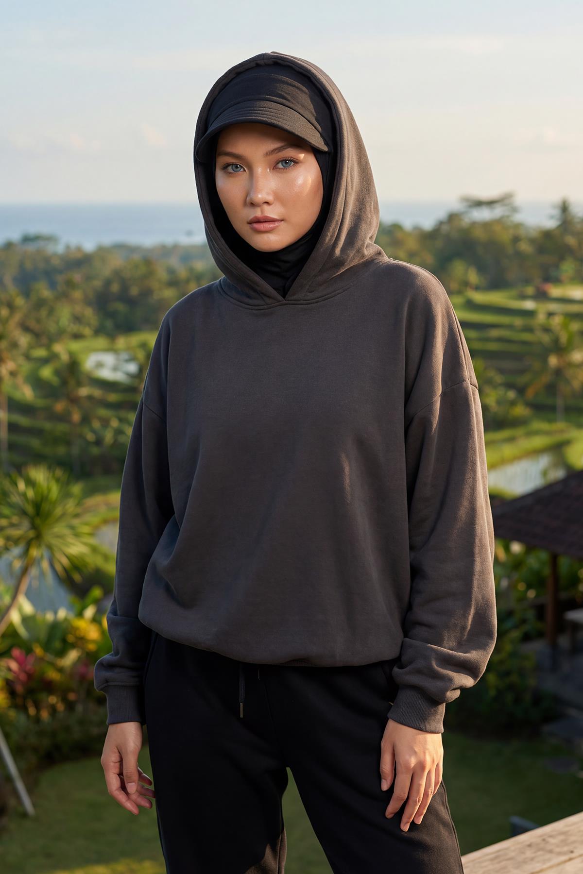 Çıkarılabilir Siperlikli Tesettür Bone,B-82