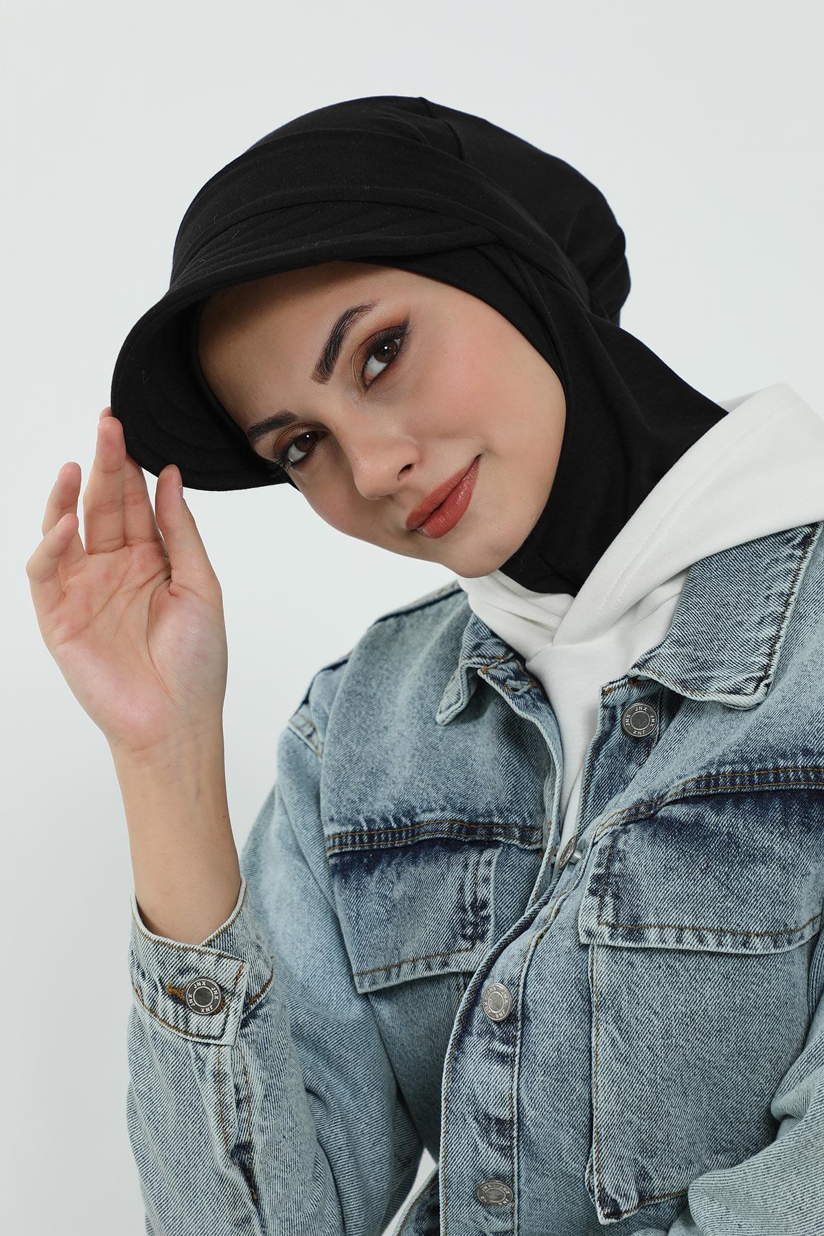 Çıkarılabilir Siperlikli Tesettür Bone,B-82