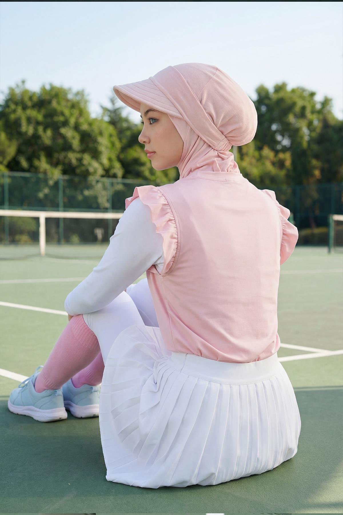 Çıkarılabilir Siperlikli Tesettür Bone,B-82