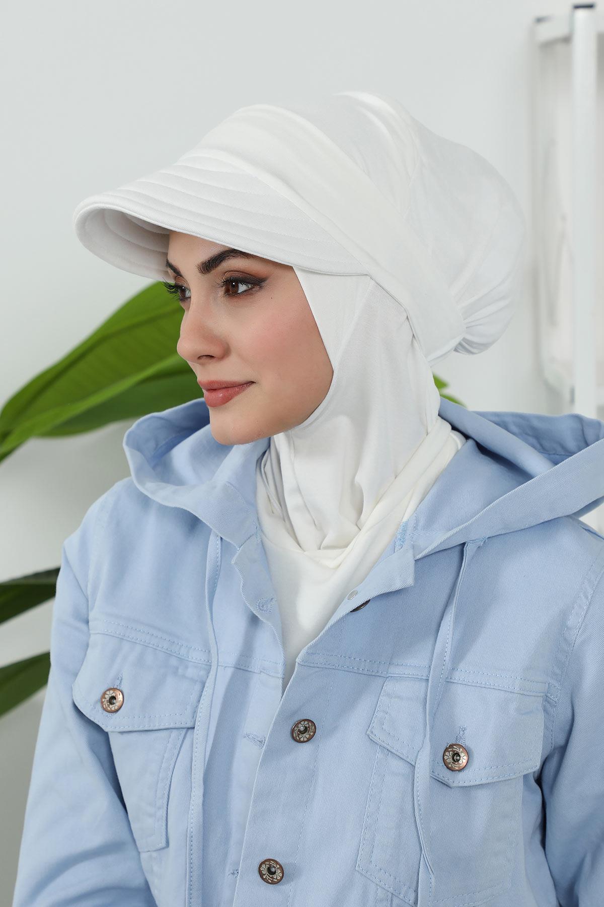 Çıkarılabilir Siperlikli Tesettür Bone,B-82