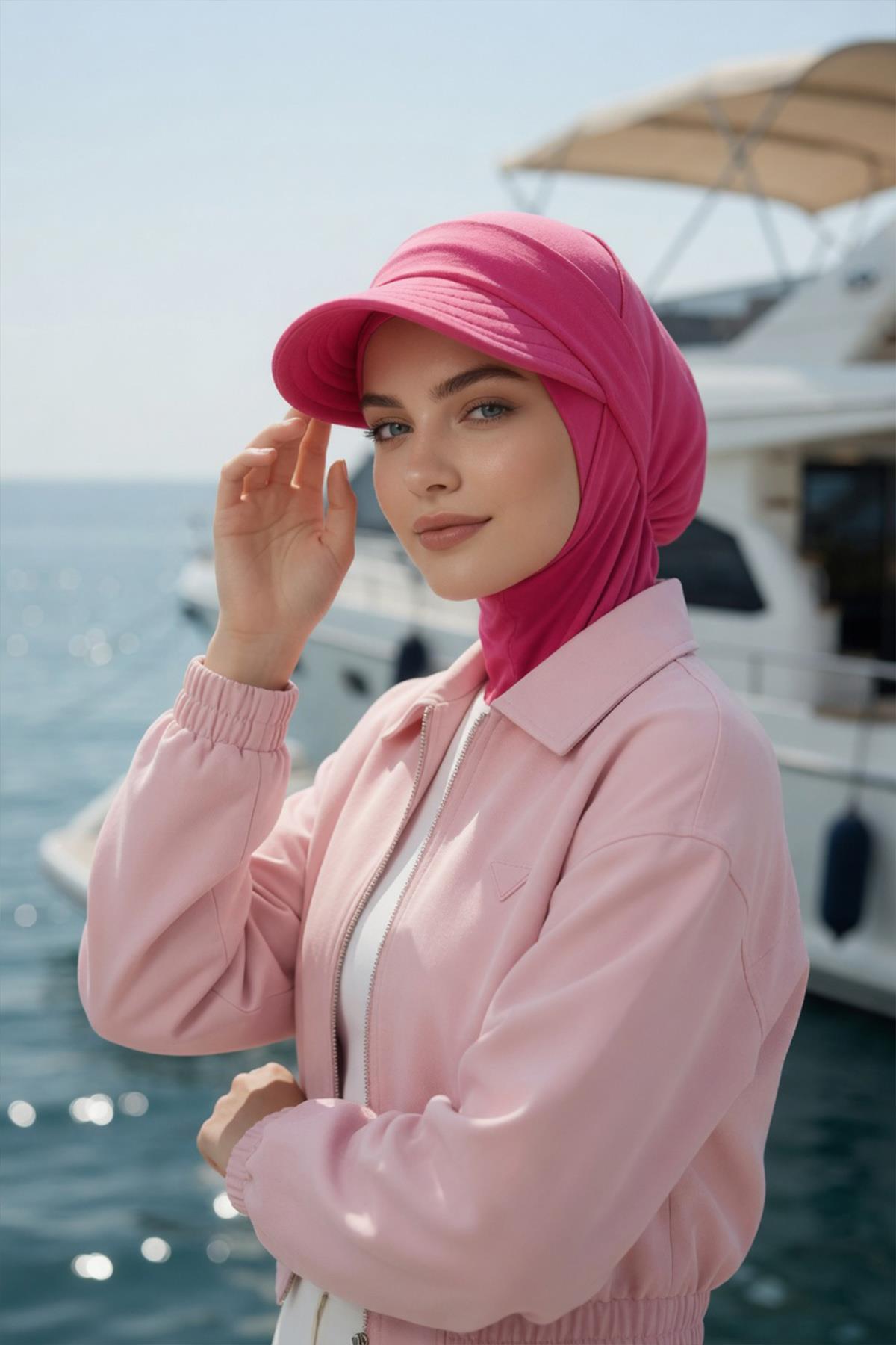 Çıkarılabilir Siperlikli Tesettür Bone,B-82