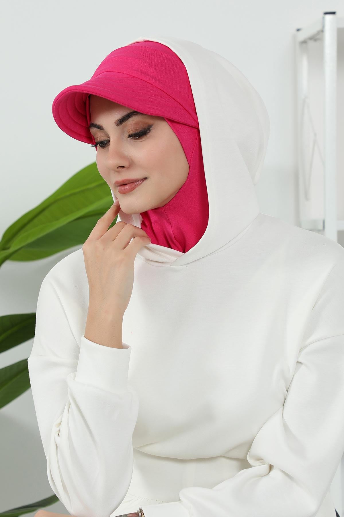 Çıkarılabilir Siperlikli Tesettür Bone,B-82